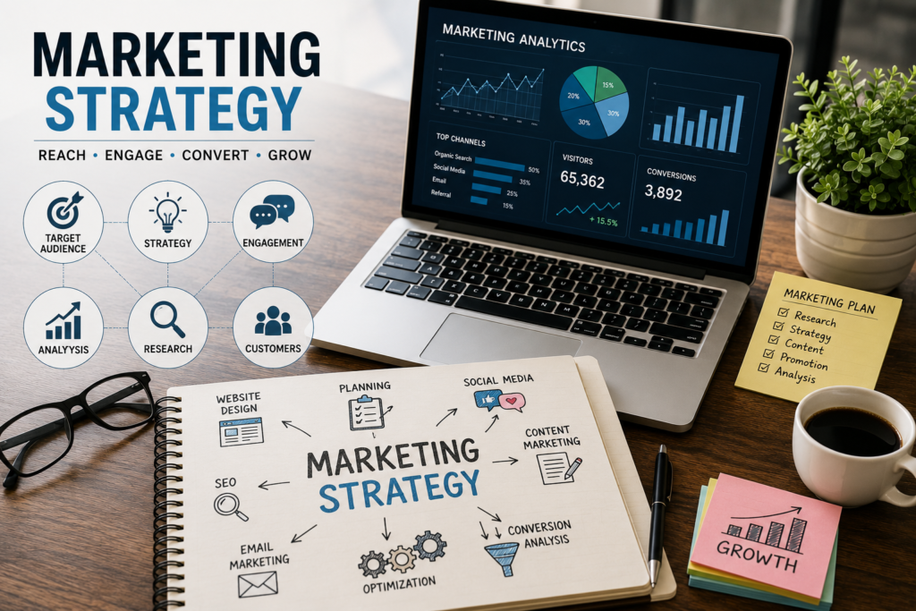 Marketing strategy helping businesses reach and engage more customers