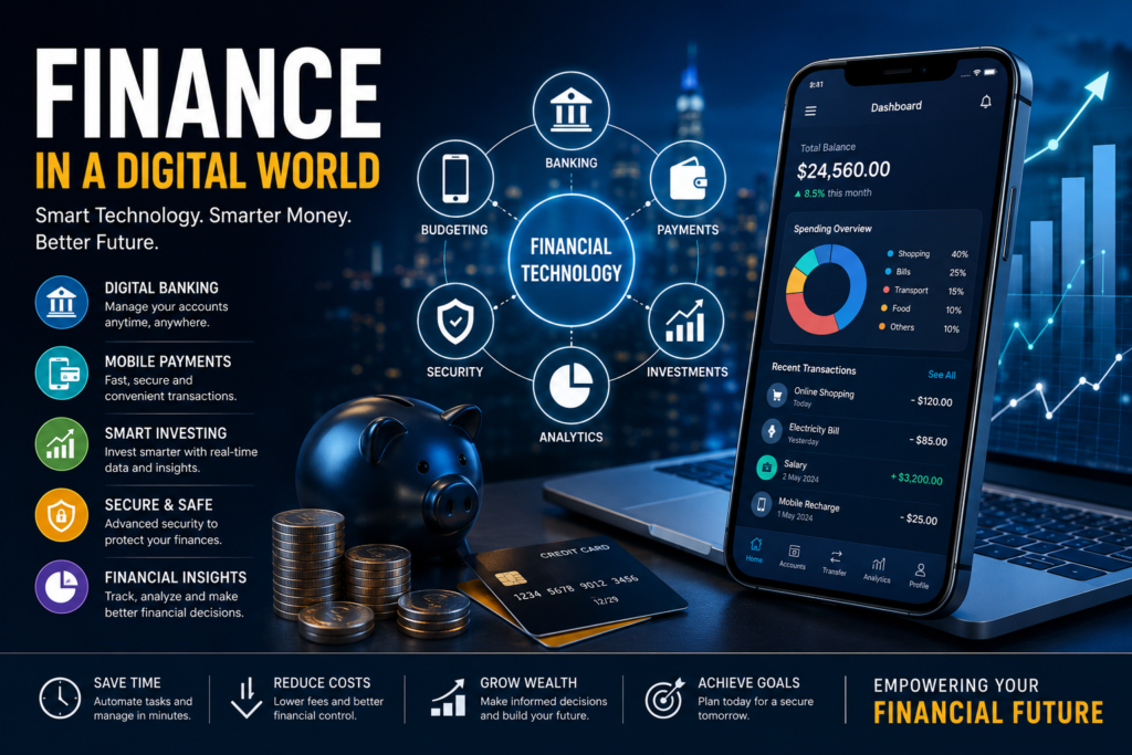 Financial technology transforming digital banking, payments, and modern money management