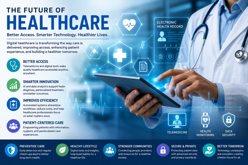 Digital healthcare technology improving medical access, innovation, and patient care