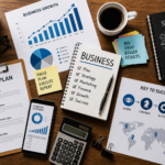 Small business owner planning a sustainable business growth strategy