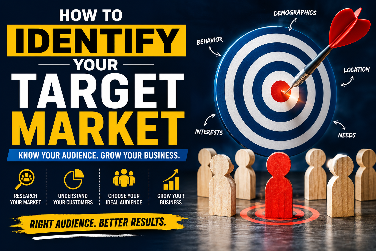 Entrepreneur identifying a target market using customer research and market analysis