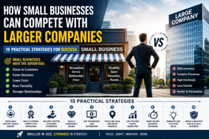 10 strategies small businesses can use to compete with larger companies