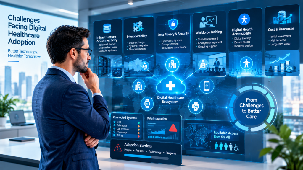 Challenges Facing Digital Healthcare Adoption